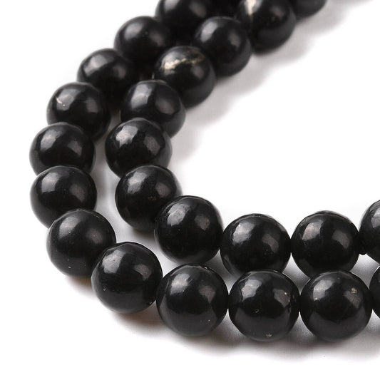 Shungite Natural  Beads 8mm | The Pink Bead Shop Canada