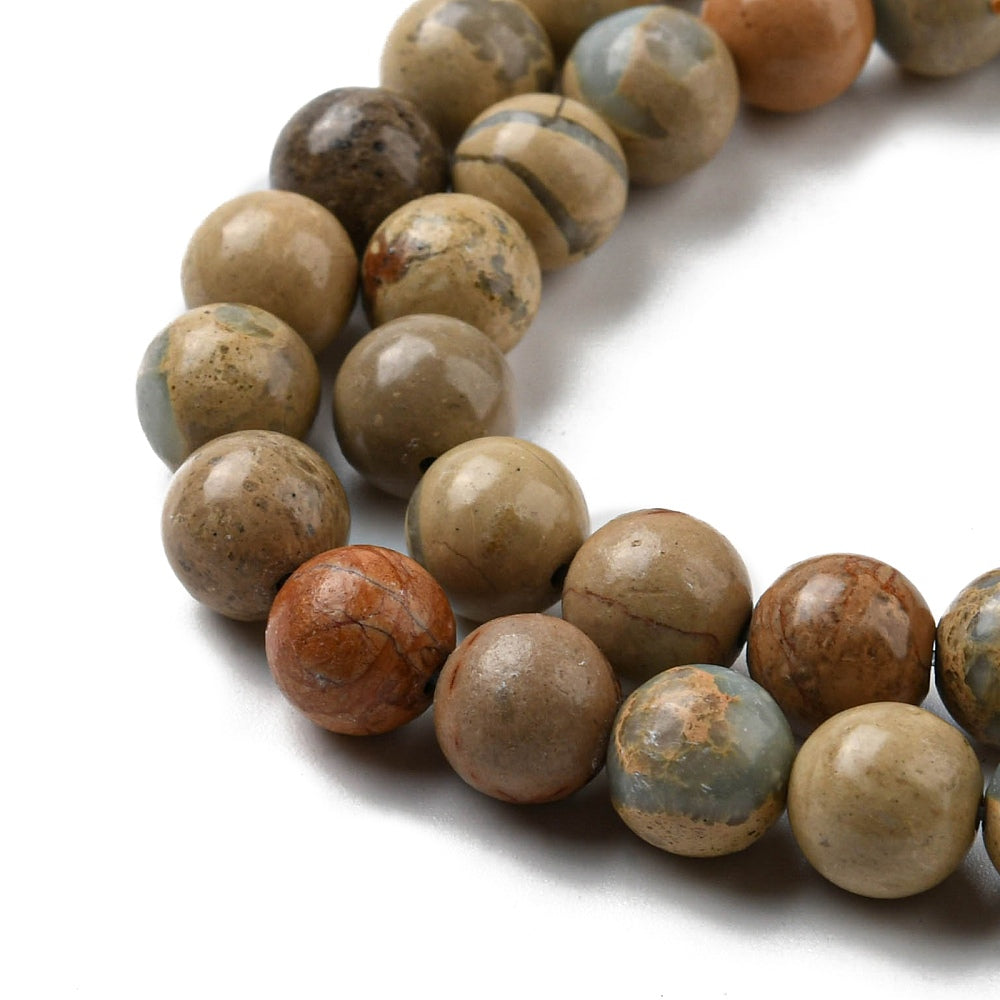 Aqua Terra Natural Aqua Terra Jasper Beads 8mm | The Pink Bead Shop Canada Jasper Beads 8mm | The Pink Bead Shop Canada