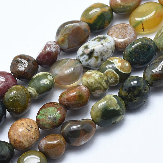 Ocean Jasper Nugget Beads 6–8mm | The Pink Bead Shop Canada