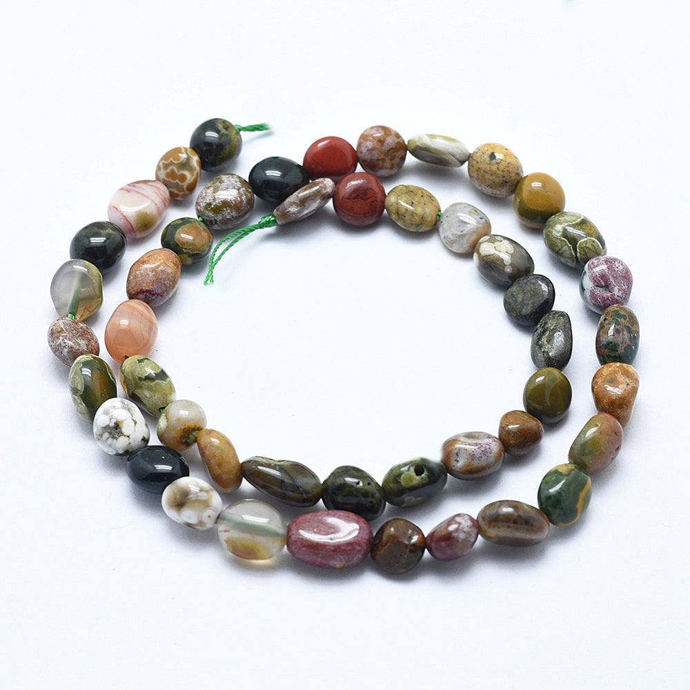 Ocean Jasper Nugget Beads 6–8mm | The Pink Bead Shop Canada
