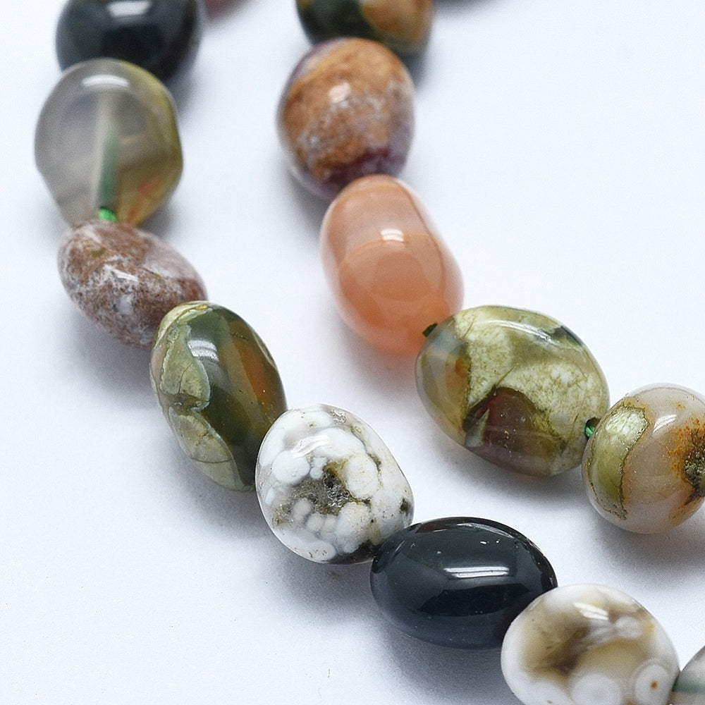 Ocean Jasper Nugget Beads 6–8mm | The Pink Bead Shop Canada
