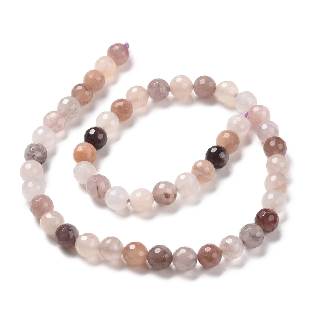 Strawberry Quartz Natural Violet  Faceted Round Beads – 6mm, 8mm & 10mm | The Pink Bead Shop Canada