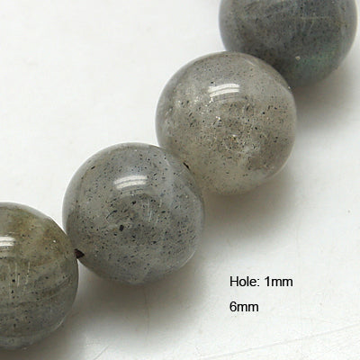 Labradorite Natural Round Gemstone Beads – 6mm | The Pink Bead Shop Canada