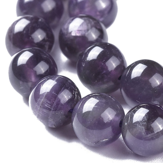 Amethyst Natural Gemstone Beads – Round 8mm (Grade BC) | The Pink Bead Shop Canada