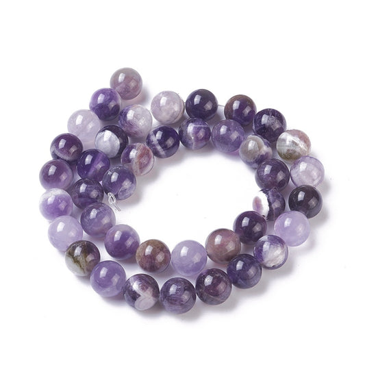 Chevron Amethyst Beads 10mm | The Pink Bead Shop Canada