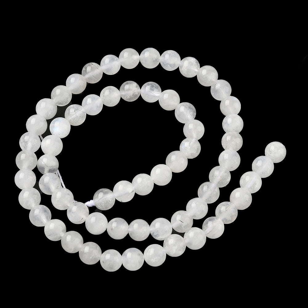 Natural Rainbow Moonstone Natural Rainbow  Beads 6.5mm | The Pink Bead Shop Canada