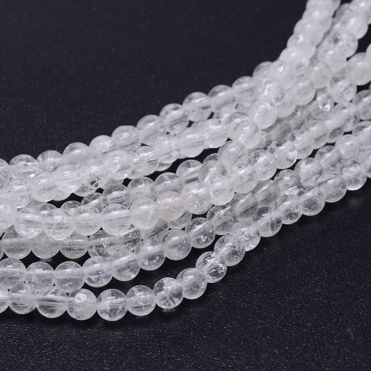 Clear Quartz Crystal Beads – Round 8mm The Pink Bead Shop