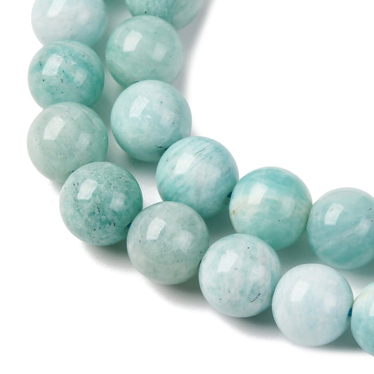 Natural Amazonite Natural Beads 8mm | The Pink Bead Shop Canada