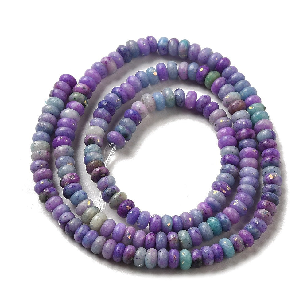 Dolomite Natural Purple Rondelle Beads 4mm | The Pink Bead Shop Canada