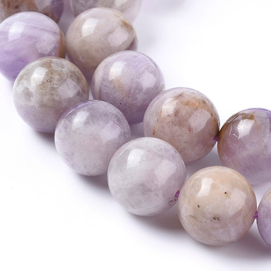 Lavender Amethyst 8mm Round Beads | The Pink Bead Shop Canada