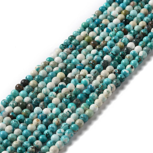 Magnesite Turquoise Color Round Gemstone Beads – 4mm, 6mm & 8mm | The Pink Bead Shop Canada