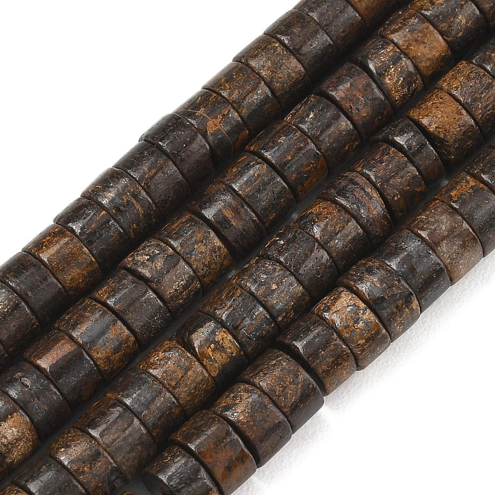 Bronzite Heishi Disc Beads 6mm | The Pink Bead Shop Canada