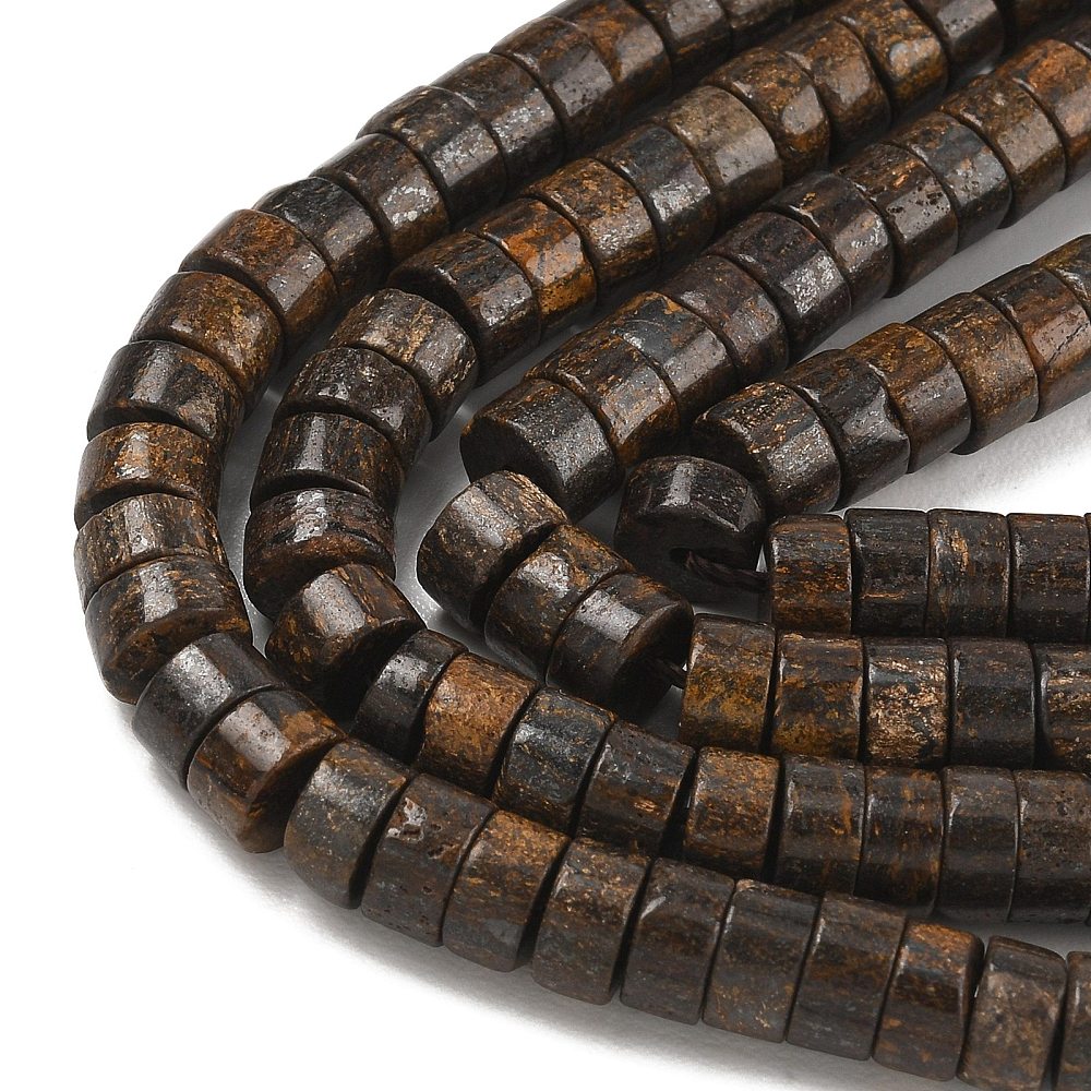 Bronzite Heishi Disc Beads 6mm | The Pink Bead Shop Canada