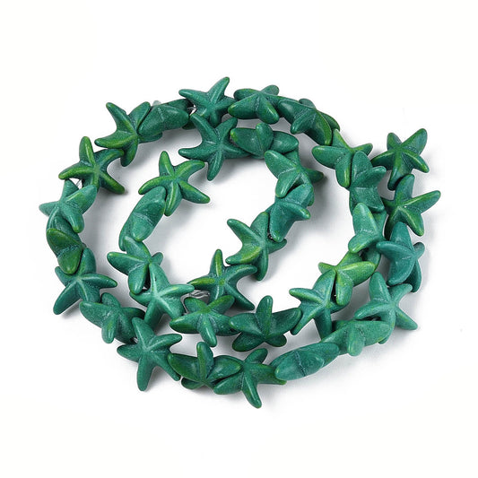 Turquoise Starfish Synthetic Beads – Light Sea Green The Pink Bead Shop