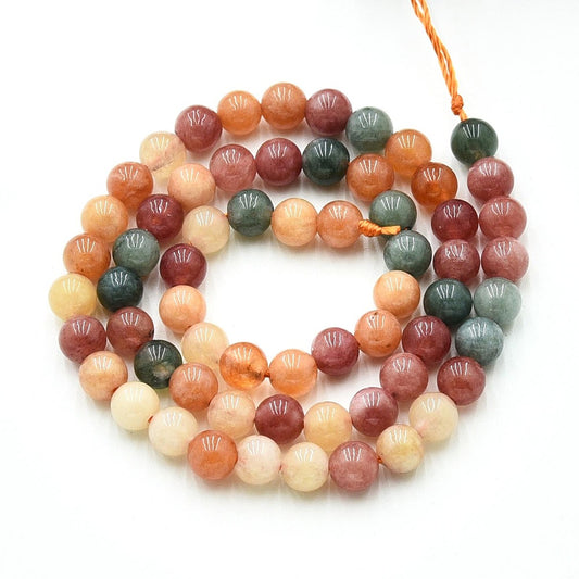 Mixed Colour Quartz Beads 6–6.5mm | Round Gemstone Strands | The Pink Bead Shop Canada
