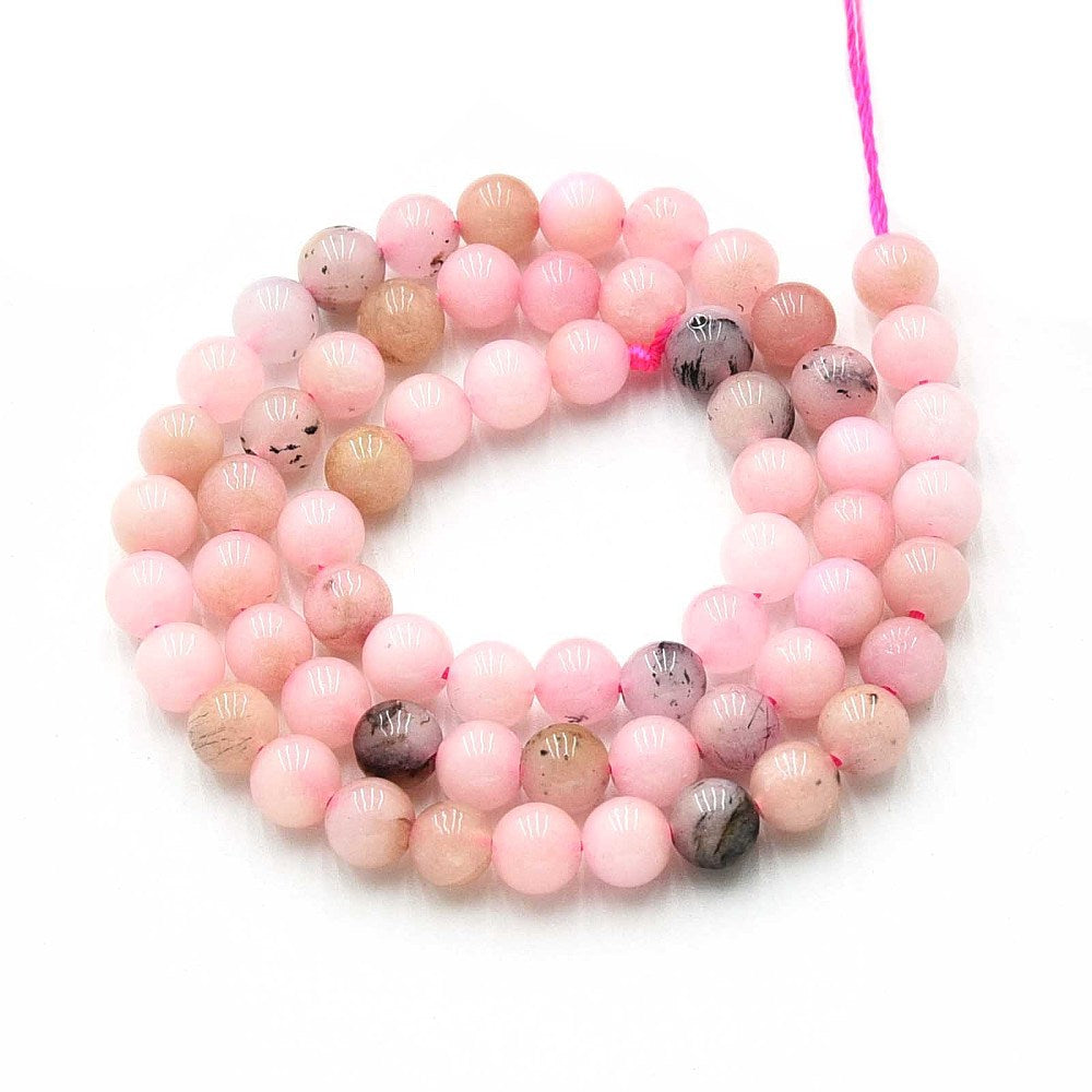 Quartz Round Beads Dyed 8mm | The Pink Bead Shop Canada