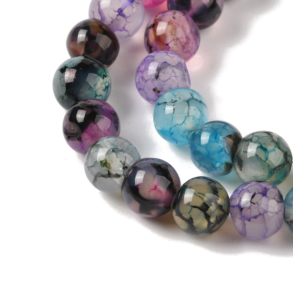 Dragon Veins Agate Beads 6mm | The Pink Bead Shop Canada