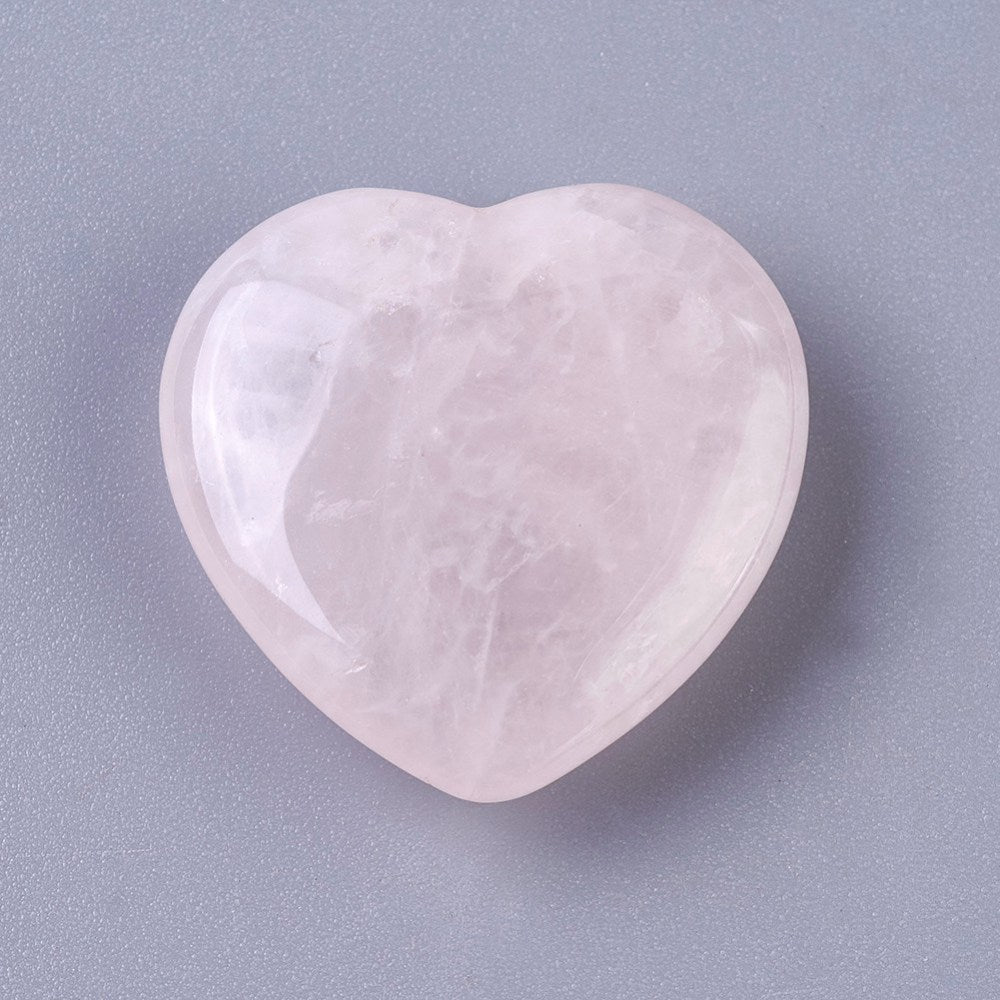 Natural Rose Quartz Heart Cabochons – Undrilled Gemstone Hearts | The Pink Bead Shop Canada
