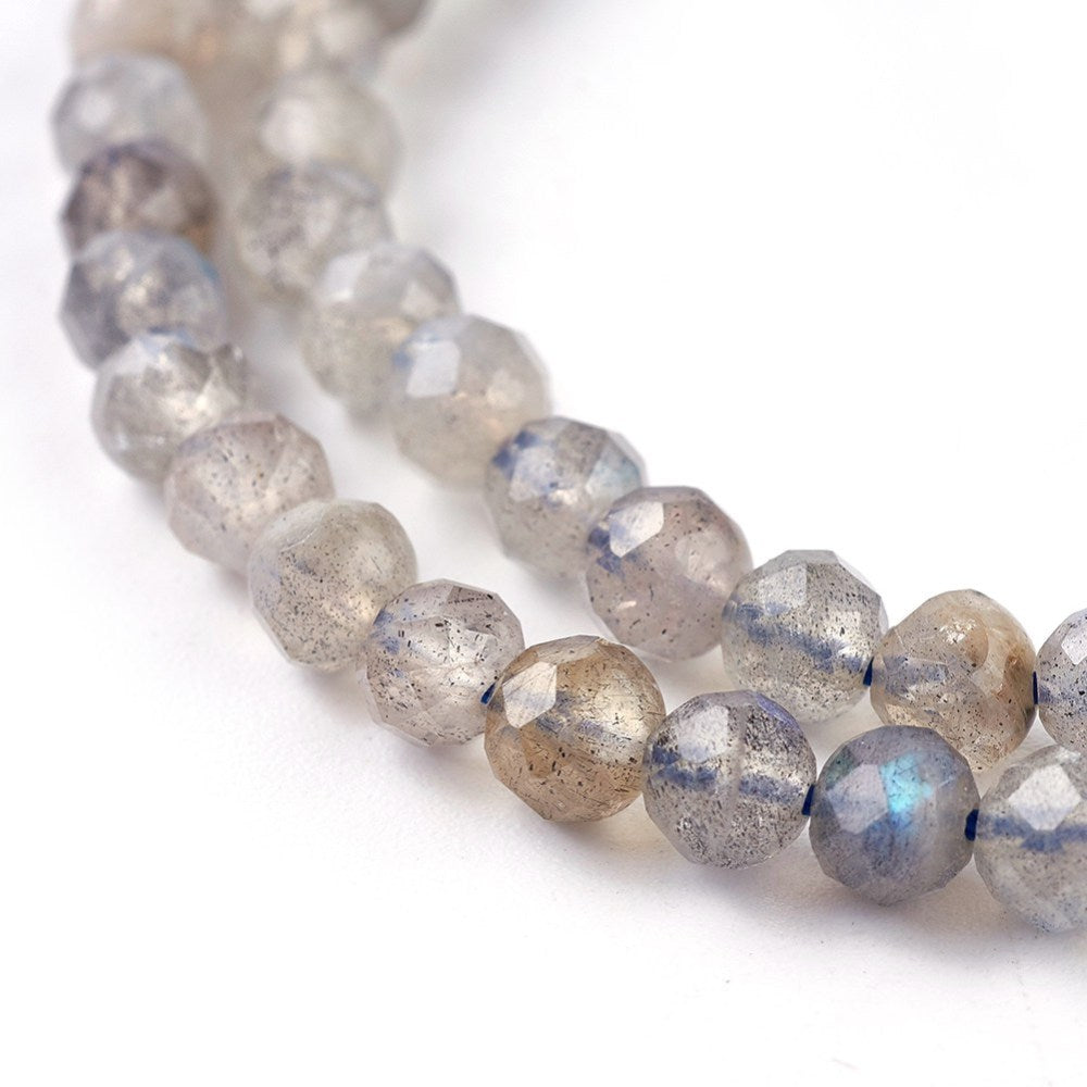 Labradorite Faceted Beads 4mm | The Pink Bead Shop Canada
