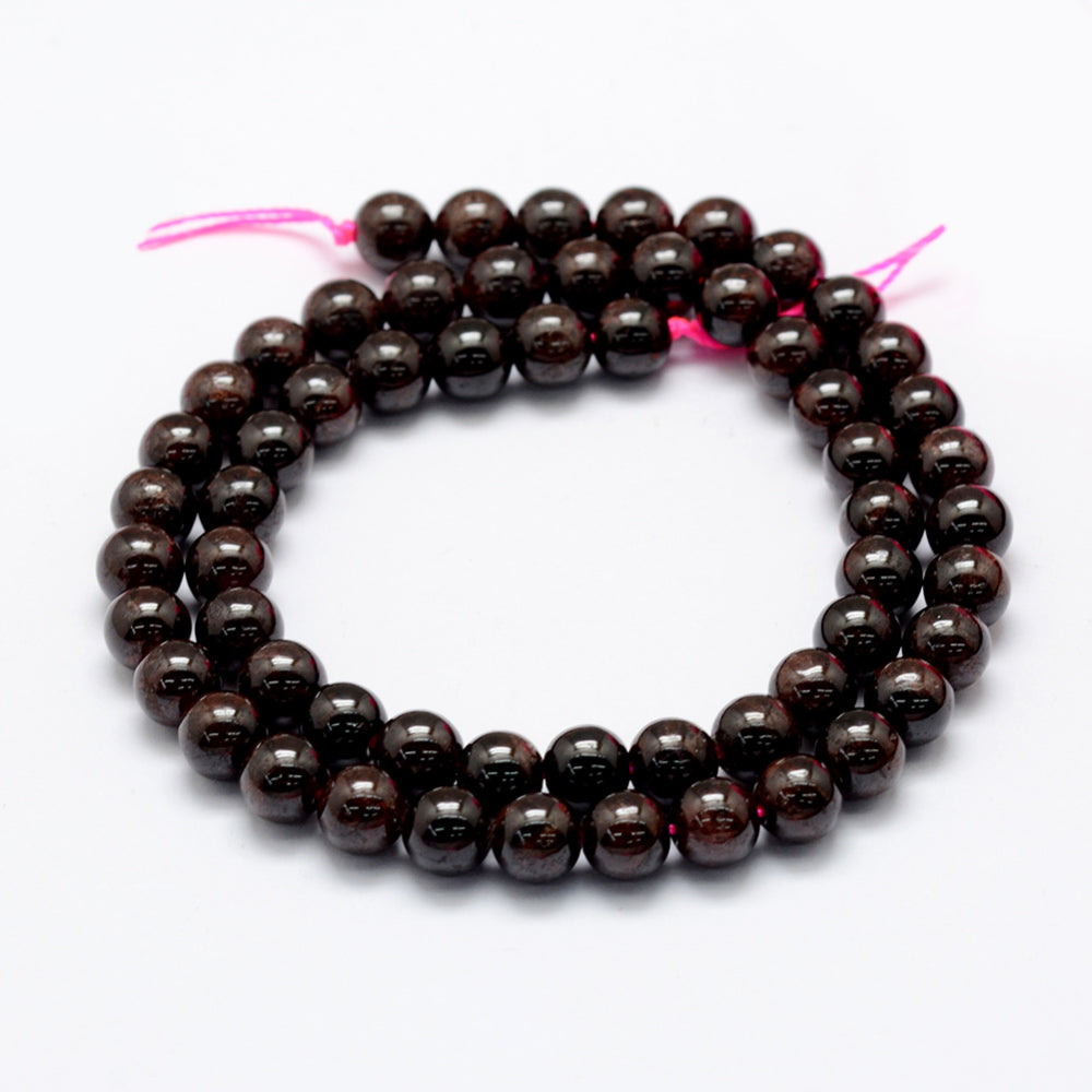 Garnet Beads Natural 6–7mm | The Pink Bead Shop Canada