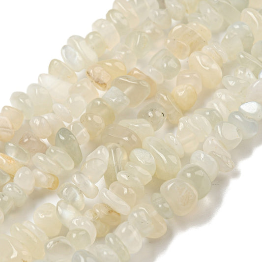 White Moonstone Chip Beads 5–8mm | The Pink Bead Shop Canada