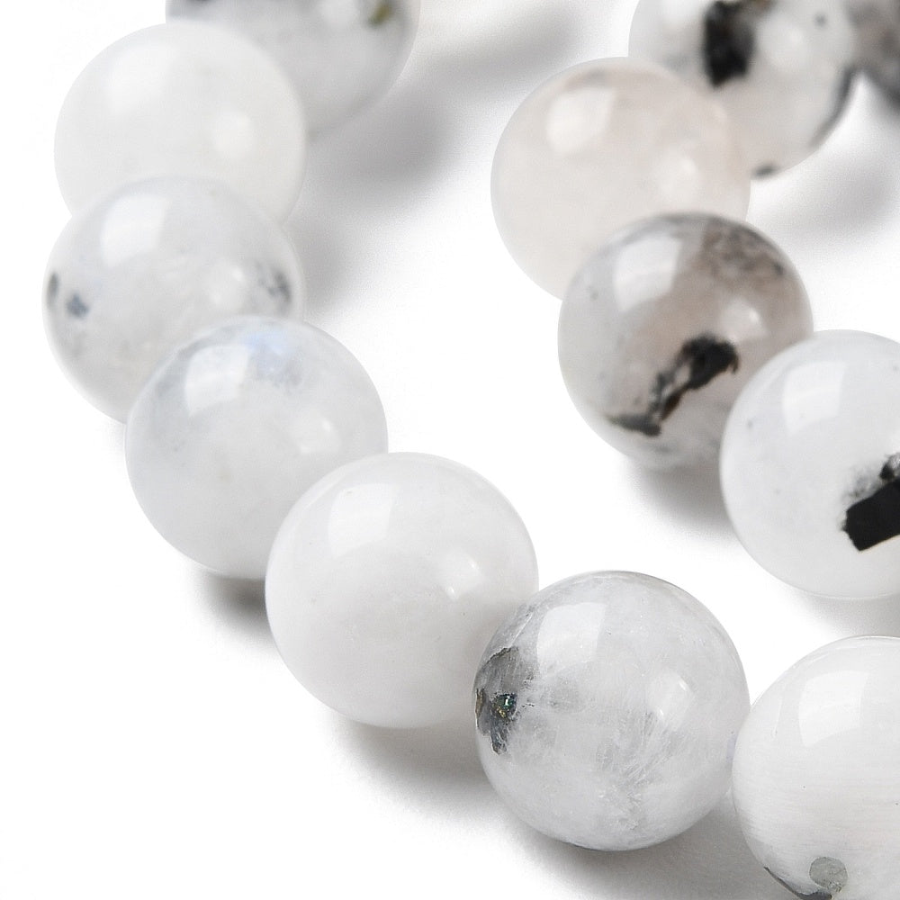 Moonstone Natural Rainbow Beads 8mm | The Pink Bead Shop Canada