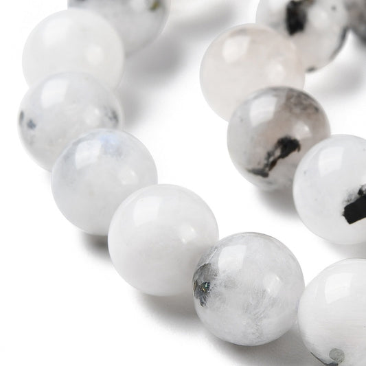 Moonstone Natural Rainbow Beads 8mm | The Pink Bead Shop Canada