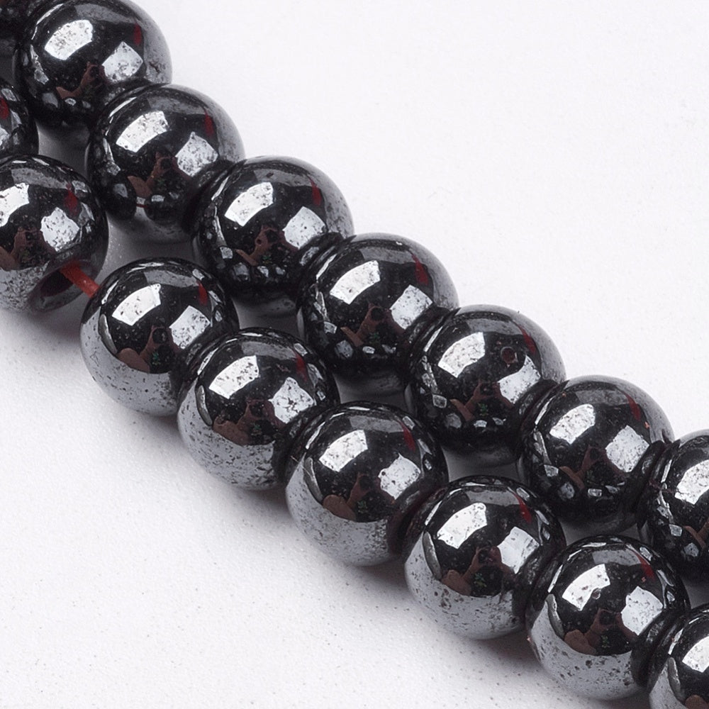 Black Magnetic Hematite Beads – 6mm | The Pink Bead Shop Canada