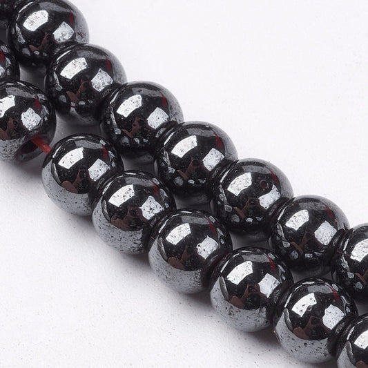 Black Magnetic Hematite Beads – 6mm | The Pink Bead Shop Canada