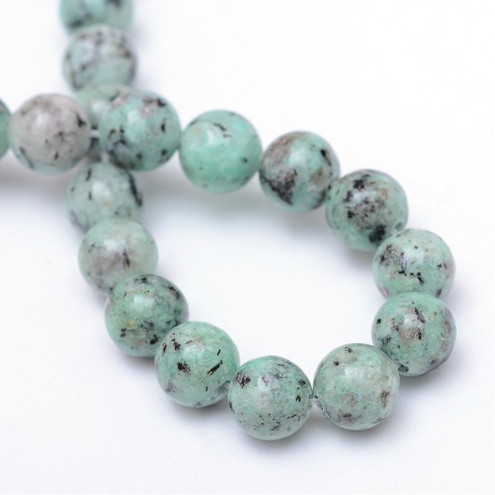 Sesame Jasper (Kiwi Jasper) Gemstone Beads – 8–9mm | The Pink Bead Shop Canada