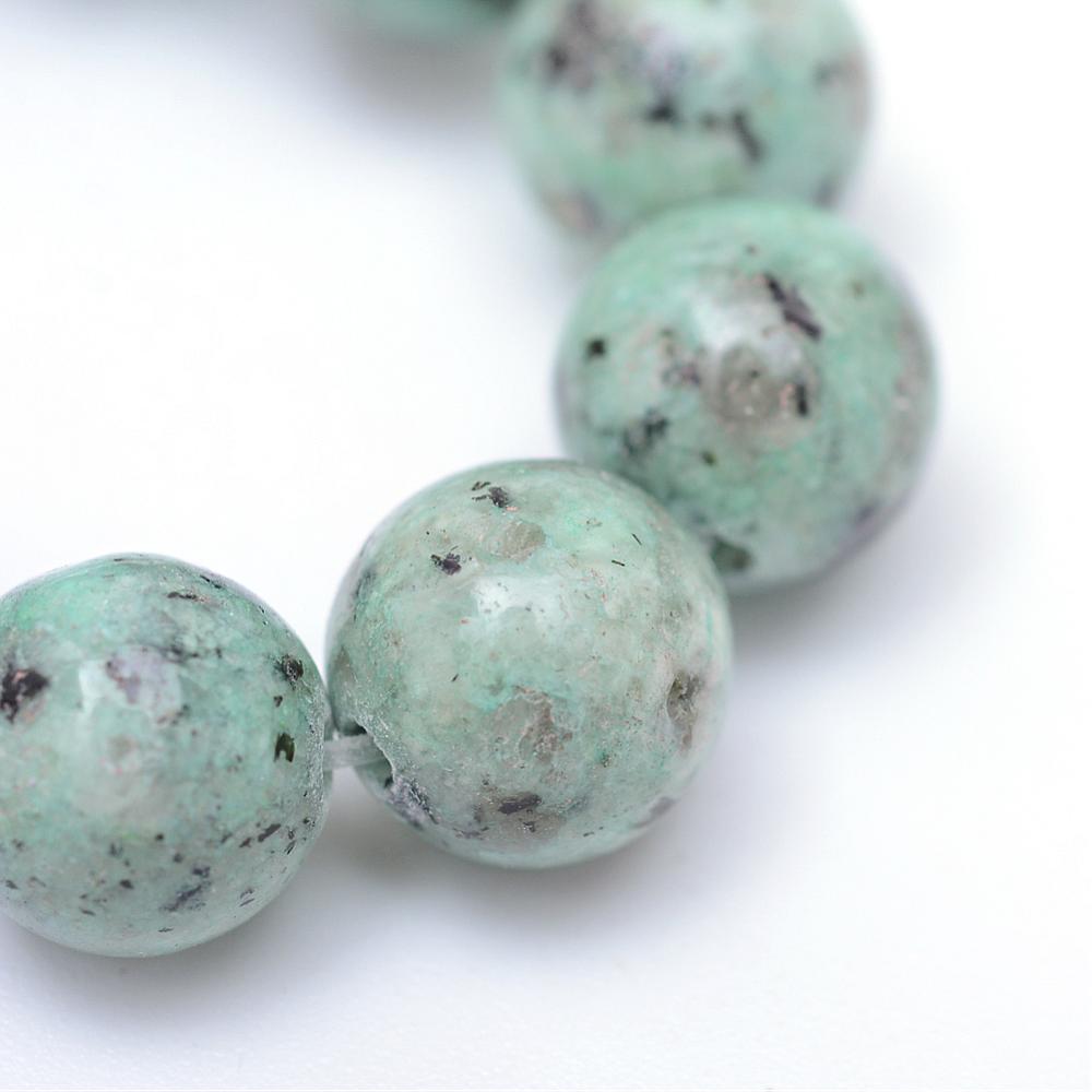 Sesame Jasper (Kiwi Jasper) Gemstone Beads – 8–9mm | The Pink Bead Shop Canada