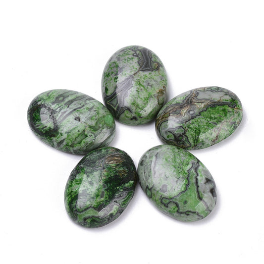 Ripple Jasper Oval Cabochons – 2 Pack Undrilled Gemstones | The Pink Bead Shop Canada