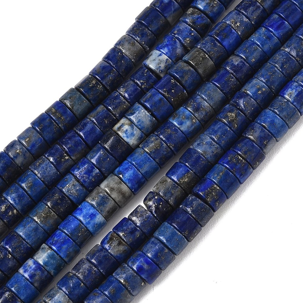 Lapis Lazuli Disc Heishi Beads – 6mm | The Pink Bead Shop Canada