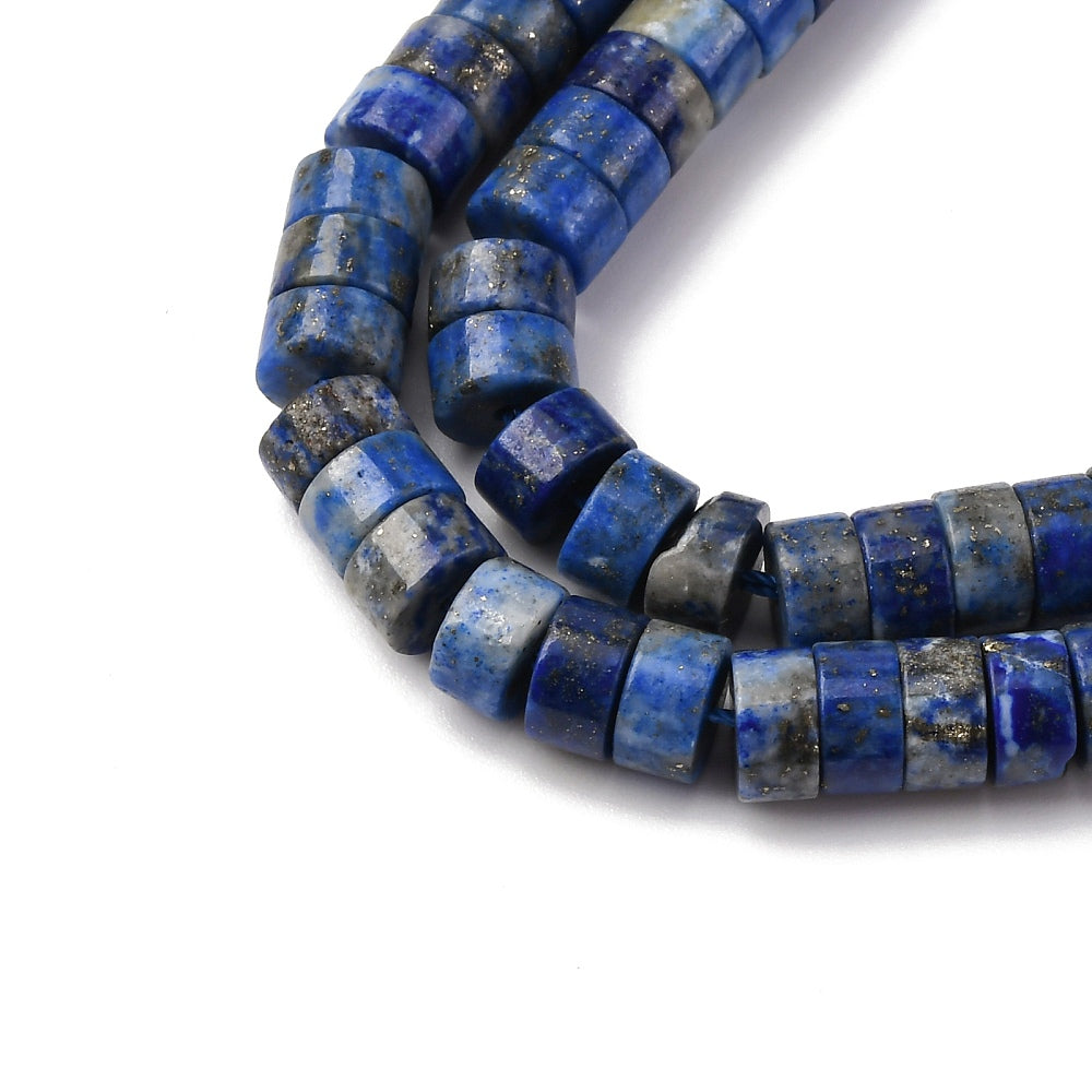 Lapis Lazuli Disc Heishi Beads – 6mm | The Pink Bead Shop Canada
