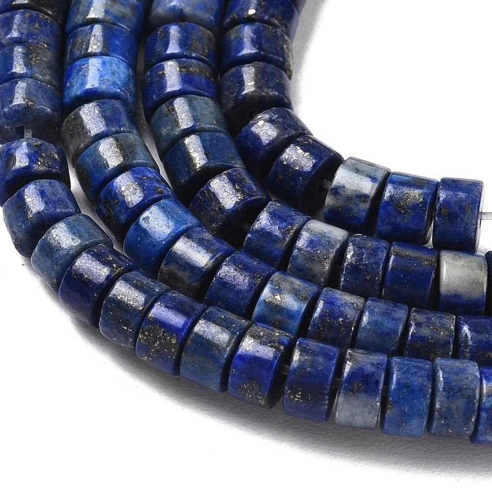 Lapis Lazuli Disc Heishi Beads – 6mm | The Pink Bead Shop Canada