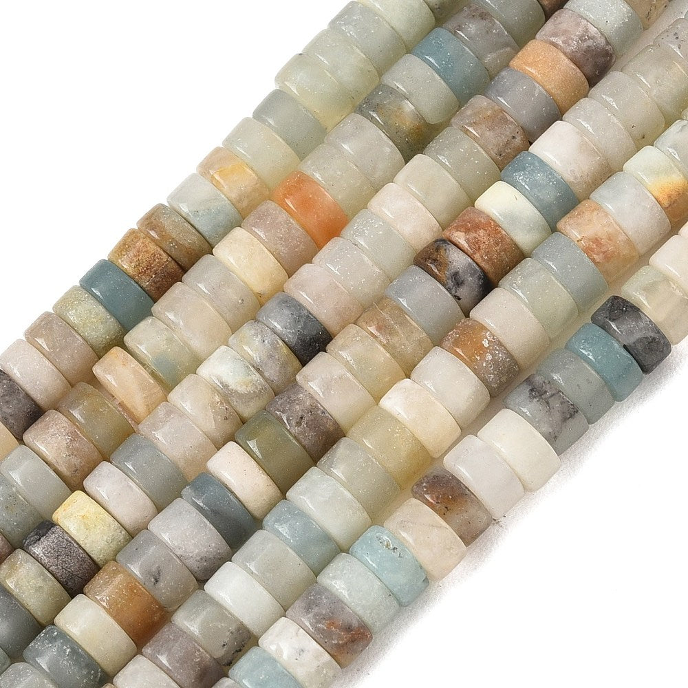 Flower Amazonite 6mm Disc Heishi Beads for Jewelry Making | Canada