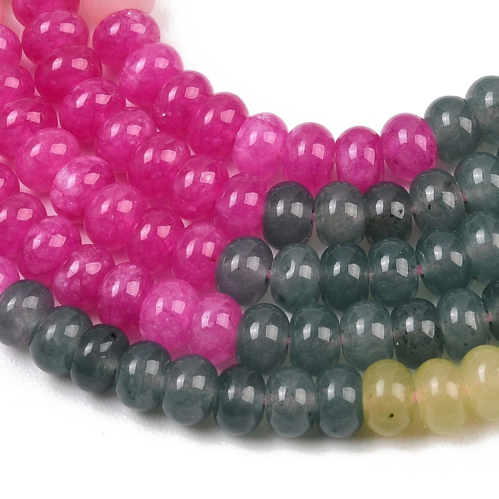 Mixed Gemstone Rondelle Beads 6x4mm Strand | The Pink Bead Shop Canada