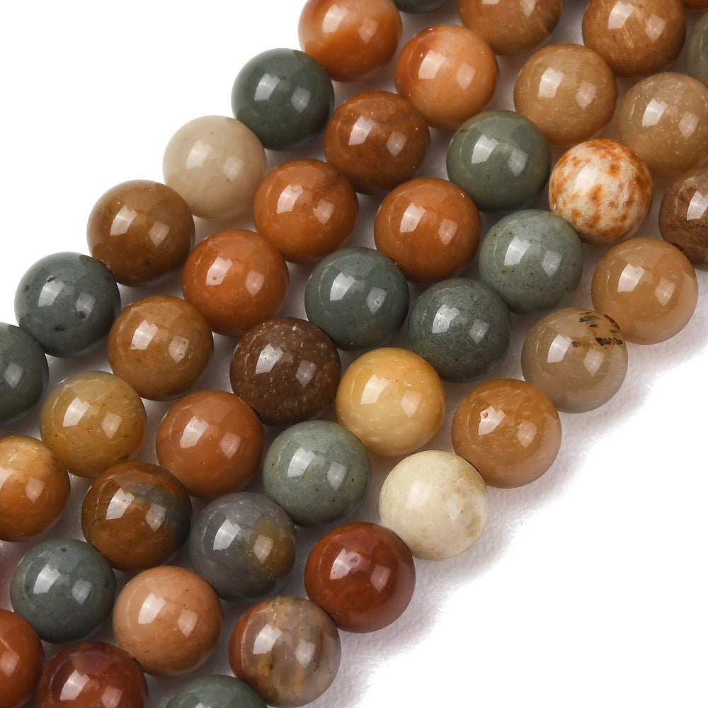 Gobi Agate Round Natural Beads – 6mm, 8mm & 10mm | The Pink Bead Shop Canada