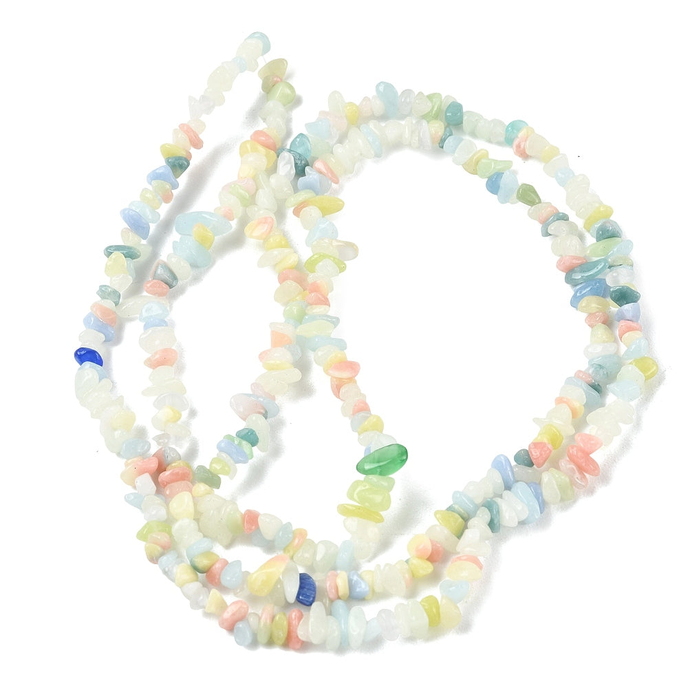 Glow in the Dark Mixed Stone Chip Beads 5–8mm | The Pink Bead Shop Canada