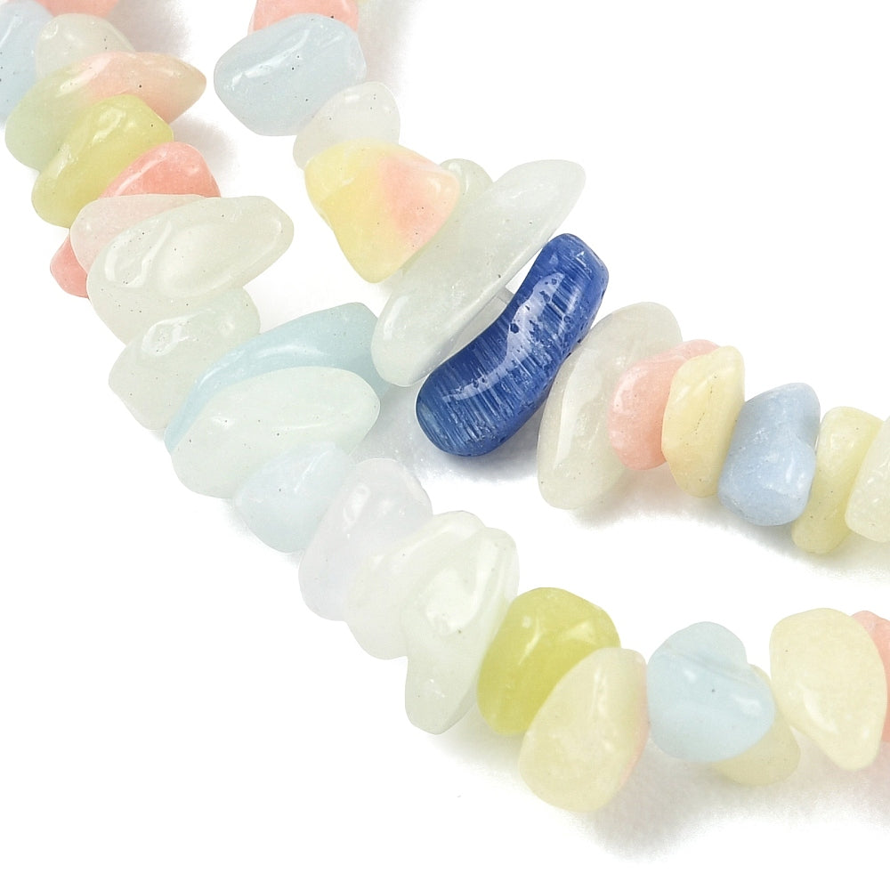 Glow in the Dark Mixed Stone Chip Beads 5–8mm | The Pink Bead Shop Canada