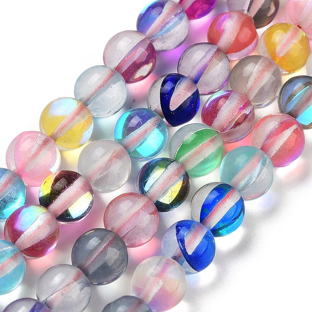 6mm Colourful Transparent Glass Beads | The Pink Bead Shop Canada
