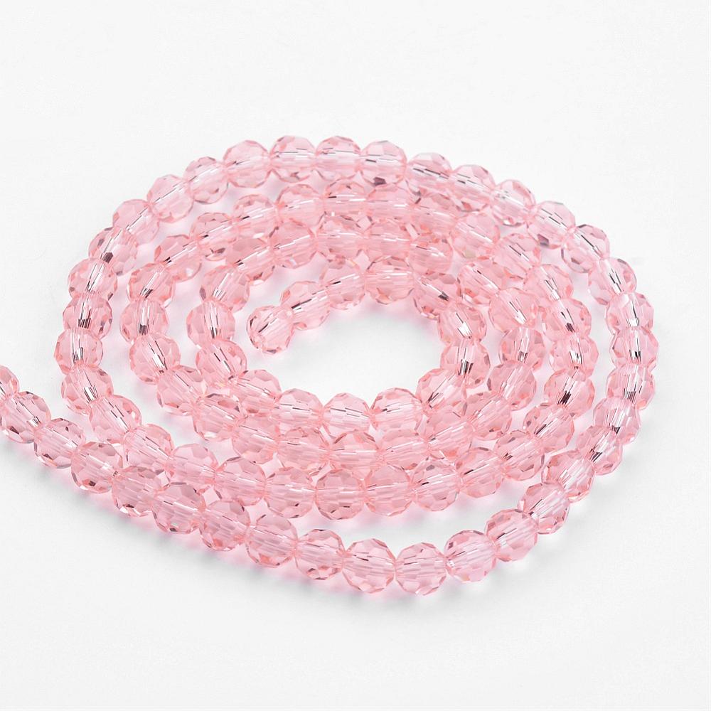 6mm Faceted Crystal Glass Beads – 32 Facet Round – Assorted Colours – The Pink Bead Shop