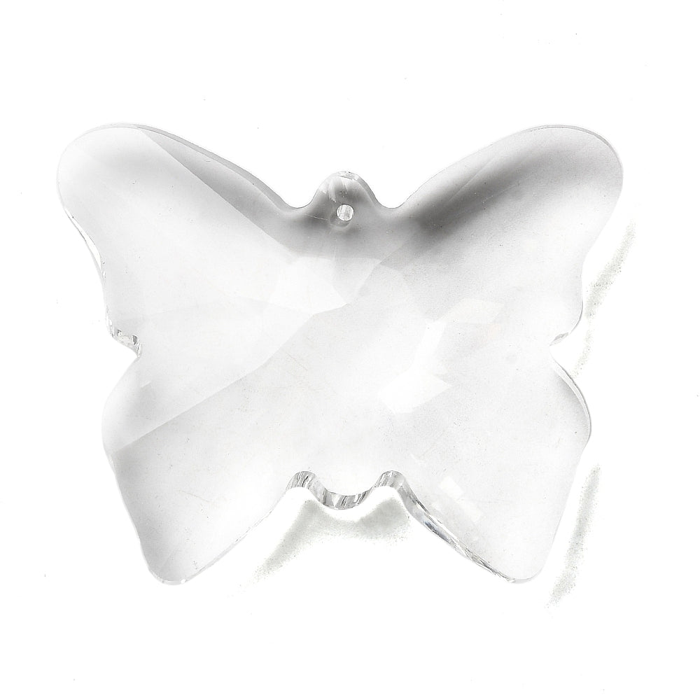Crystal Butterfly Hanging Pendants | Faceted Glass Butterfly Charms | The Pink Bead Shop Canada