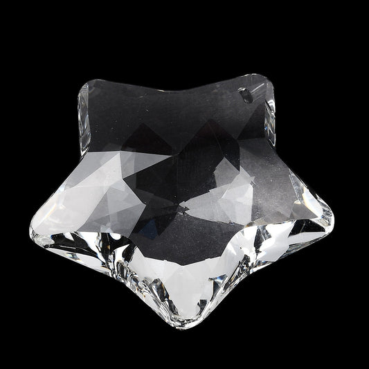 Crystal Star Hanging Pendants | Faceted Glass Star Charms | The Pink Bead Shop Canada