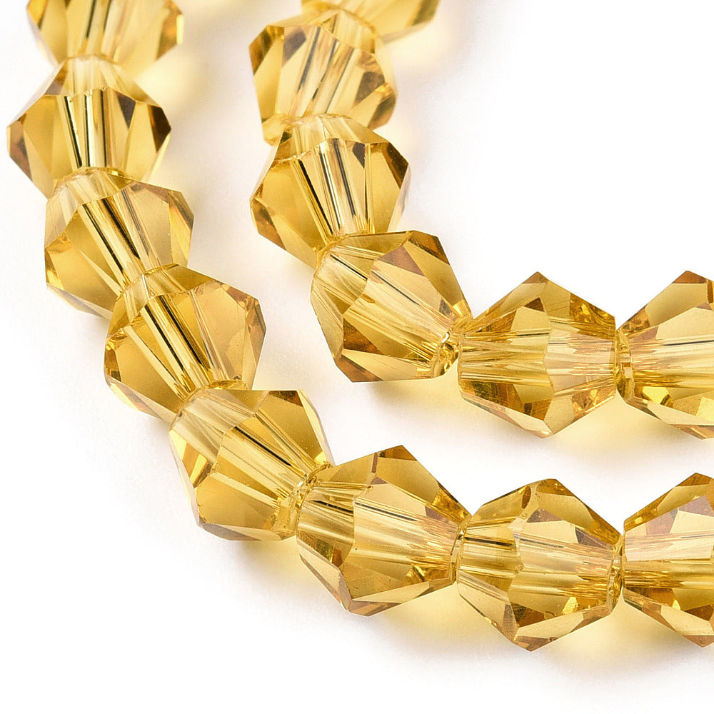 Imitation Austrian Crystal Bicone Beads 6mm – Goldenrod | The Pink Bead Shop Canada