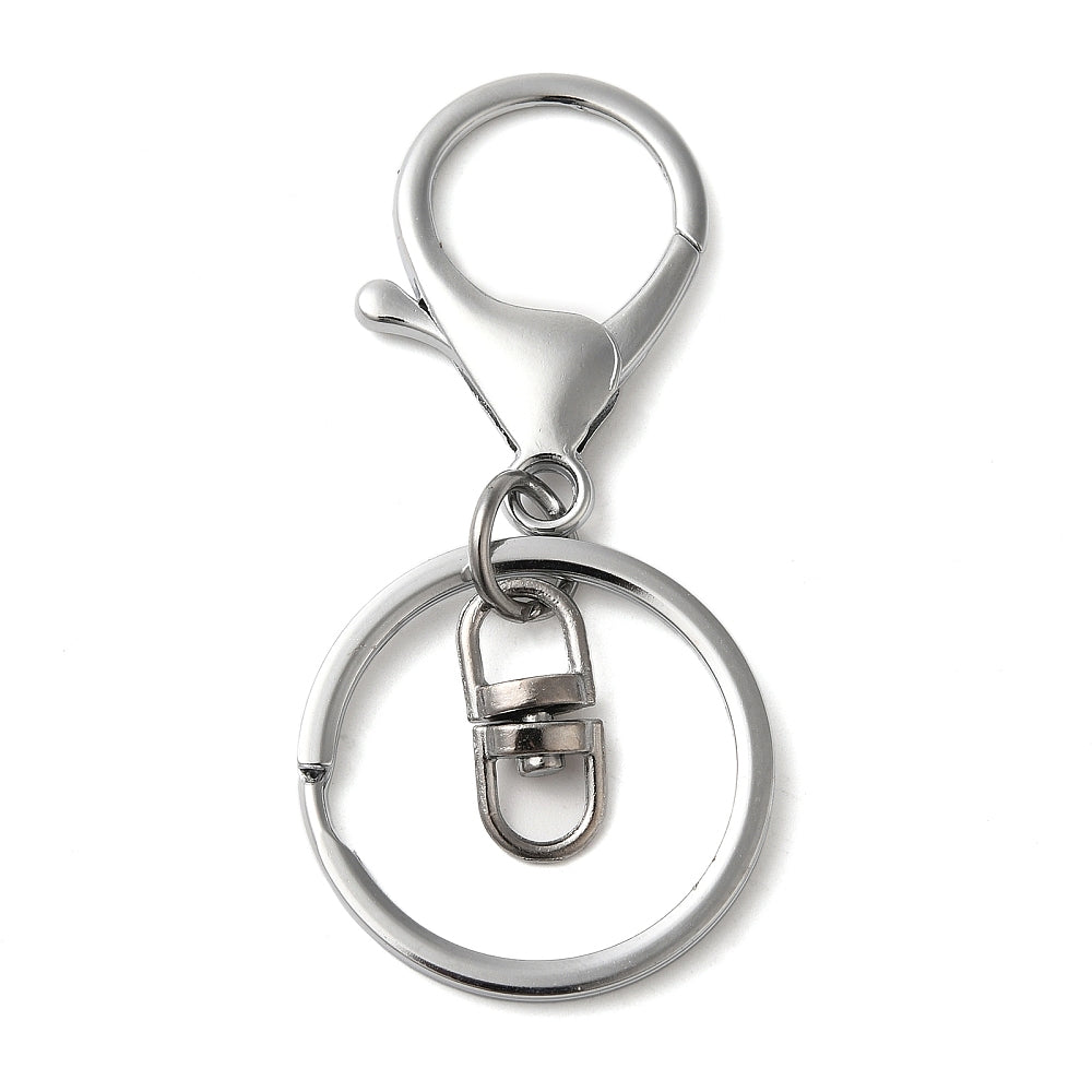 Alloy Keychain Clasp Findings – Gold, Light Gold & Platinum | 68mm | 2 Pack | The Pink Bead Shop Canada