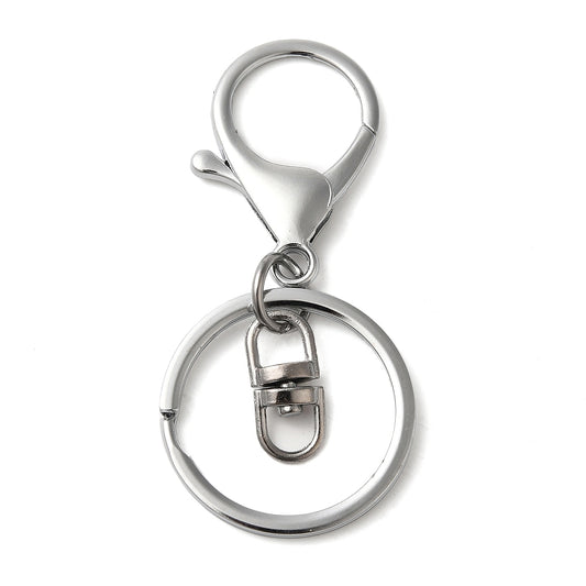 Alloy Keychain Clasp Findings – Gold, Light Gold & Platinum | 68mm | 2 Pack | The Pink Bead Shop Canada