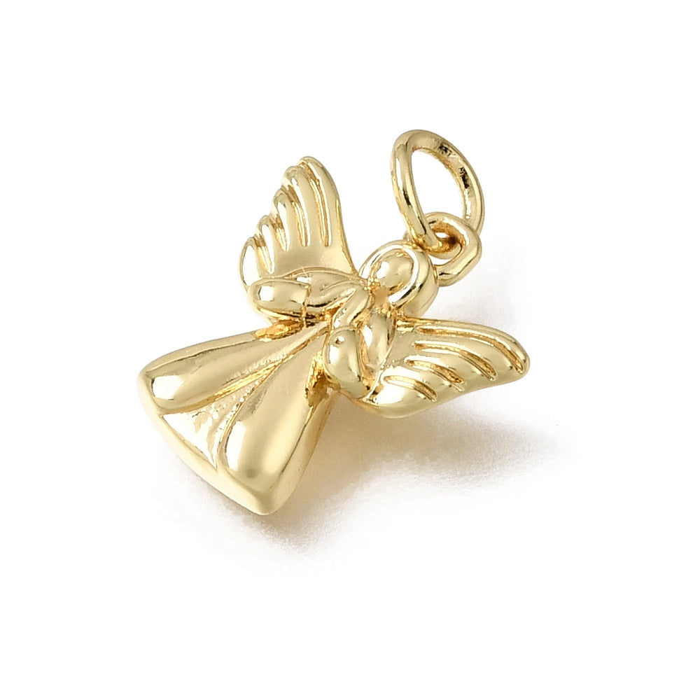 18K Gold Plated Praying Angel Charm 14.5mm 1 Pack | The Pink Bead Shop Canada