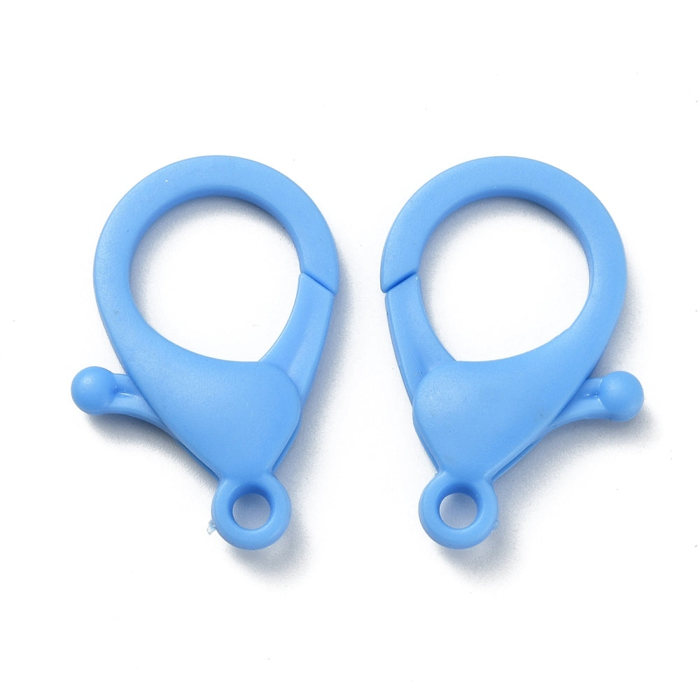 Plastic Lobster Claw Clasps – Mixed Colours 35x24.5x6mm 5 Pack | The Pink Bead Shop Canada