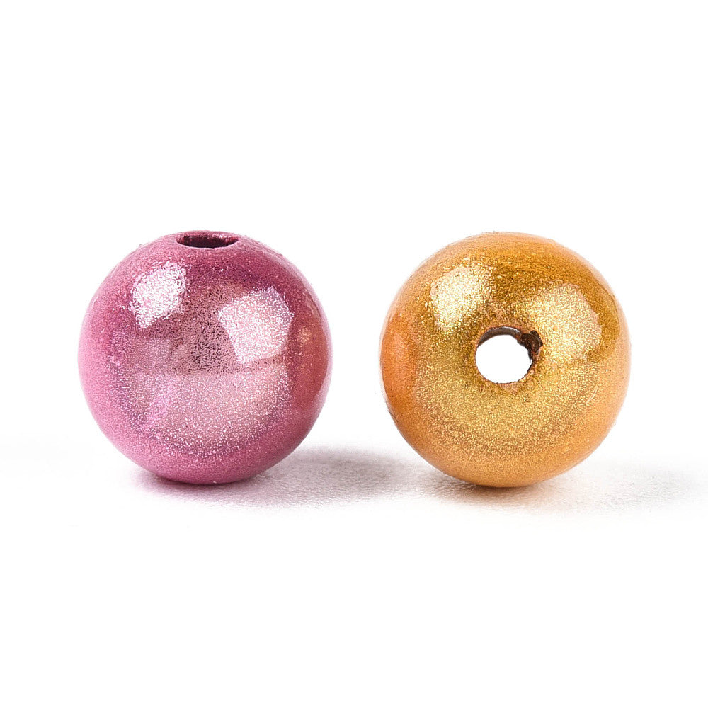 8mm Mixed Colour Miracle Acrylic Beads – Packs of 50 | The Pink Bead Shop Canada